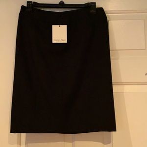 Calvin Klein Petite black pencil skirt